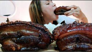 LECHON PORK BELLY MUKBANG