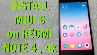 How to INSTALL MIUI 9 on Redmi Note 4 UPDATED