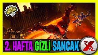 8. SEZON 2. HAFTA GİZLİ SANCAK GÖREVİ  KEŞİF GÖREVİ Fortnite Battle Royale Gizli Yıldız Türkçe