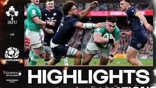 HIGHLIGHTS  ️ IRELAND V SCOTLAND 󠁧󠁢󠁳󠁣󠁴󠁿  2024 GUINNESS MENS SIX NATIONS RUGBY