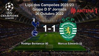 Rádio Antena 1 Tottenham vs Sporting 1-1  Relato dos Golos