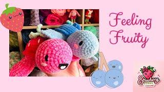 Crochet Blueberry & Strawberry Turtles  Fruit Snail Amigurumi  Cute Snakes  Chenille Yarn Haul