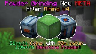 Powder Mining after Mining V4 Update is OVERPOWERED  Hypixel Skyblock