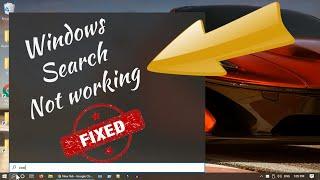 Windows 10 Search bar not working Cannot type keyboard not working - Fixed