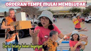 BELANJA LAGI ORDERAN TEMPE & MAKANAN INDONESIA MEMBLUDAK  INDONESIAN STREET FOOD