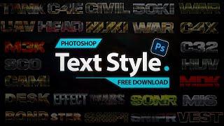 FREE TEXT STYLE PACK  Free Download Photoshop