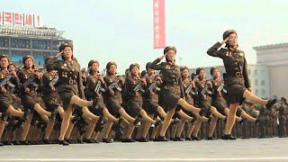North Koreas Slow Motion Military - North Korea parade in Slow Motion