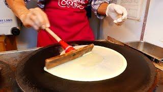 Japanese Street Food - ICE CREAM CREPE Compilation Tokyo Japan