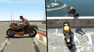 GTA IV - Brutal Motorcycle Crashes Vol. 6 Euphoria Ragdolls