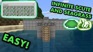 SIMPLE 1.21 TURTLE SCUTE FARM TUTORIAL in Minecraft Bedrock MCPEXboxPS4SwitchWindows10