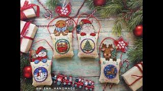 Dimensions 8575 Gift bags ornaments новогодние игрушки от начала и до оформления