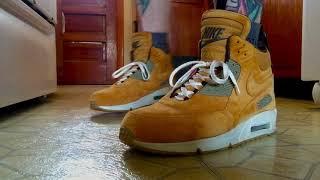 Nike Air Max 90 Sneakerboot Winter Wheat ON FEET