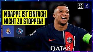 Mbappe eiskalt PSG souverän weiter Real Sociedad - PSG 12  UEFA Champions League  DAZN