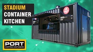 Modular Stadium Kitchen Built from Shipping Container