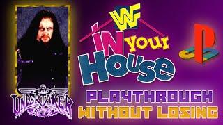 WWF In Your House PS1 Playthrough. The Undertaker. Hard Difficulty. SEASON MODE.