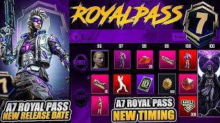 A7 Royal Pass New Release Date & Timing  I Got Free Mythic  New Season Reset PUBGM