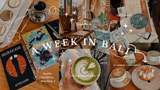 a week in bali ️ cozy cafes lots of books and treasures. a wholesome vlog