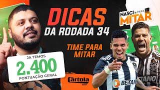 DICAS RODADA 34 - CARTOLA FC 2023 - RODADA 34