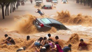 A moment ago in Serbia Unprecedented flooding caused havoc in Belgrade