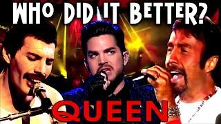 QUEEN Replacement Singers - Who Did It Better? Freddie Mercury - Adam Lambert - Paul Rodgers