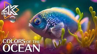 The Deep Blue Wonders 4K  Exploring the Mysteries Of The Ocean - Relaxation Video