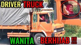 PANTAS DI VIRAL KAN SALUT DENGAN IBU INI  Driver Truck wanita cantik berhijab di bukit kodok