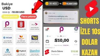 #SHORTS İZLE 10$ DOLAR PARA KAZAN  internetten papara para kazanma  Yatırımsız para kazanma