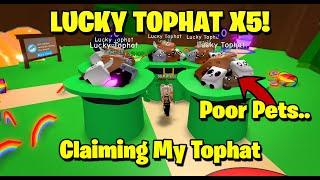 I Claim my Lucky Tophat & Hatch Shiny Guardian Bubblegum Simulator Roblox