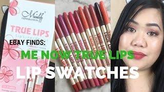 EBAY FINDS  - Me Now Lip Liner Pencil Swatches