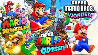 Super Mario 3D World + Super Mario Odyssey + Super Mario Bros. Wonder - Full Game Walkthrough