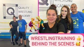 BEHIND THE SCENES NADIA SAPPHIRE WRESTLING TRAINING