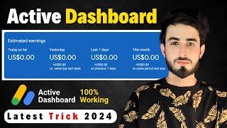 Adsense Active Dashboard Method Latest 2024  Activate Adsense Dashboard  Mr Sham