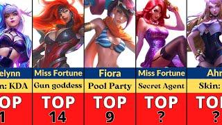 TOP 20 Hottest Female LoL Skins 2022  League of Legends Rank