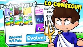 EVOLUCIONO 1 PET HUGE y TENGO LA SUERTE DE LOS DIOSES  Roblox Pet Simulator X