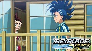 Aiga shows his House to Hyuga & Hikaru Beyblade Burst Surge ENGLISH DUB