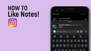 How to Like Notes on Instagram easy