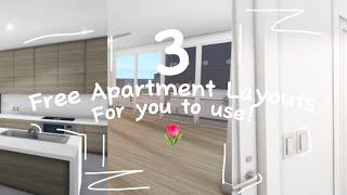 ︎3 free apartment layouts+speedbuild  Welcome to Bloxburg︎