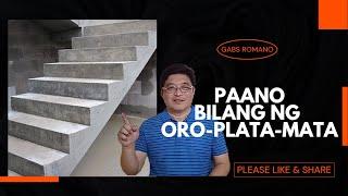 PAANO MALALAMAN KUNG ILAN ANG STEPS AT ORO SA HAGDAN.