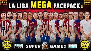 PES 2021  La Liga MEGA Facepack  Season 2324  SIDER ◆ CPK   4K Faces  27 Player