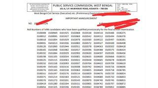 WBCS Prelims Result 2024  Download  Cut-off Marks