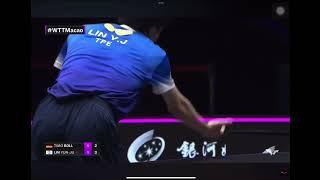 林昀儒 2022澳門冠軍賽 男單32強 精彩球 vs Timo Boll