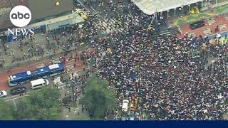 Chaos erupts in New York Citys Union Square after promise of free PlayStations