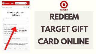 How to Redeem Target Gift Card Online