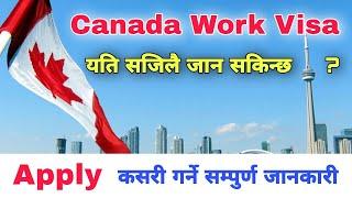 Canada Working Visa For Nepali  Canada Visa Process From Nepal