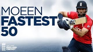 England RECORD  Moeen Ali Smashes 52 Runs Off 18 Balls  Fastest T20I Half-Century