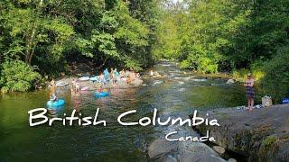 coquitlam river tubing attraction in maple ridge Davidson’s pool natural pool attraction in BC.