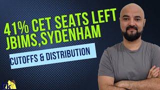 Only 41% Open Seats left in CET ️ Cutoffs and Seats distribution at JBIMS Sydenham all Colleges