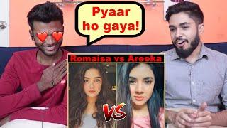 INDIANS react to Romaisa Khan Vs Areeka Haq  Tiktok Battle