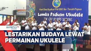 Persekutuan Wanita GKI Klasis Sorong Tampilkan Permainan Alat Musik Ukulele yang Merdu