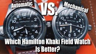 Hamilton Khaki Field Mechanical vs. Hamilton Khaki Field Auto  Which Is Better?